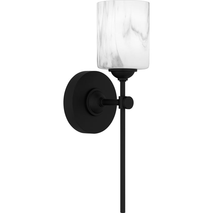Quoizel ARI8605MBK One Light Wall Sconce, Matte Black