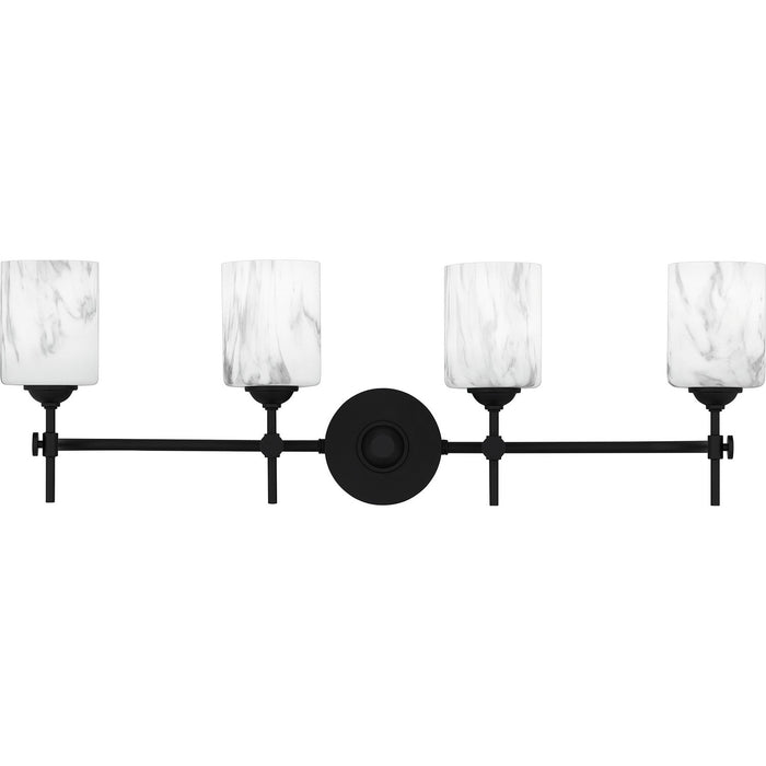 Quoizel ARI8631MBK Four Light Bath, Matte Black