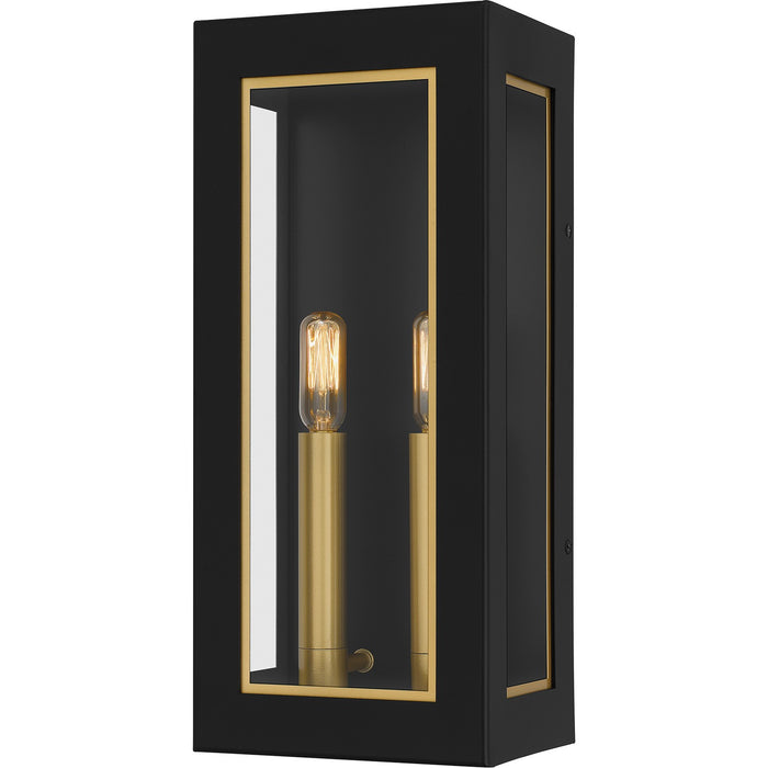 Quoizel BBN8406MBK Two Light Outdoor Wall Mount, Matte Black