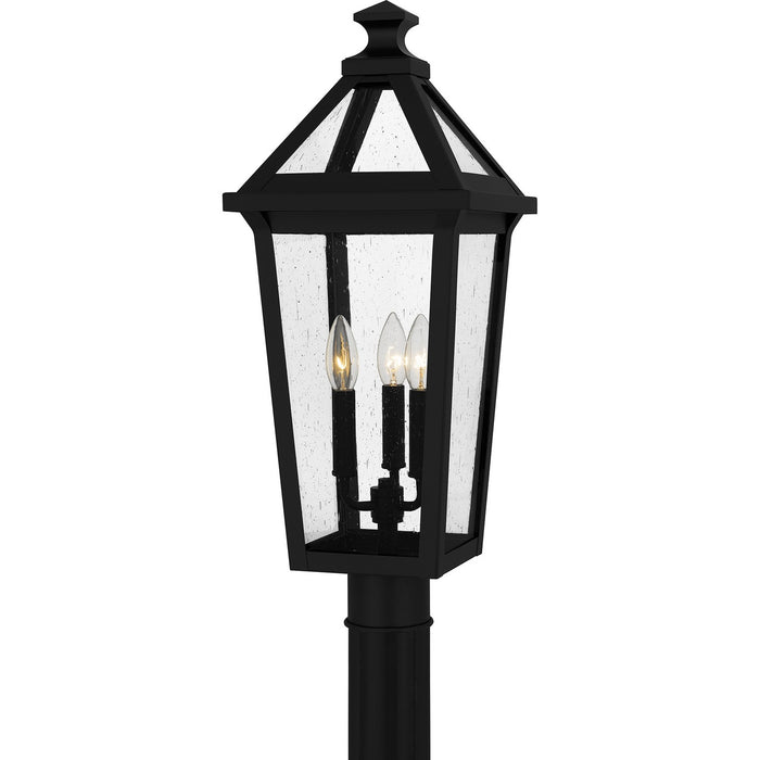 Quoizel BLV9009MBK Three Light Outdoor Post Mount, Matte Black