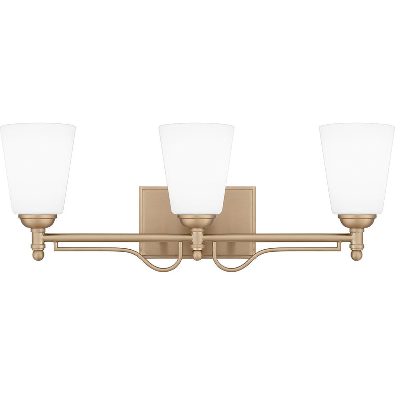 Quoizel ESR8623BGD Three Light Bath, Bronze Gold
