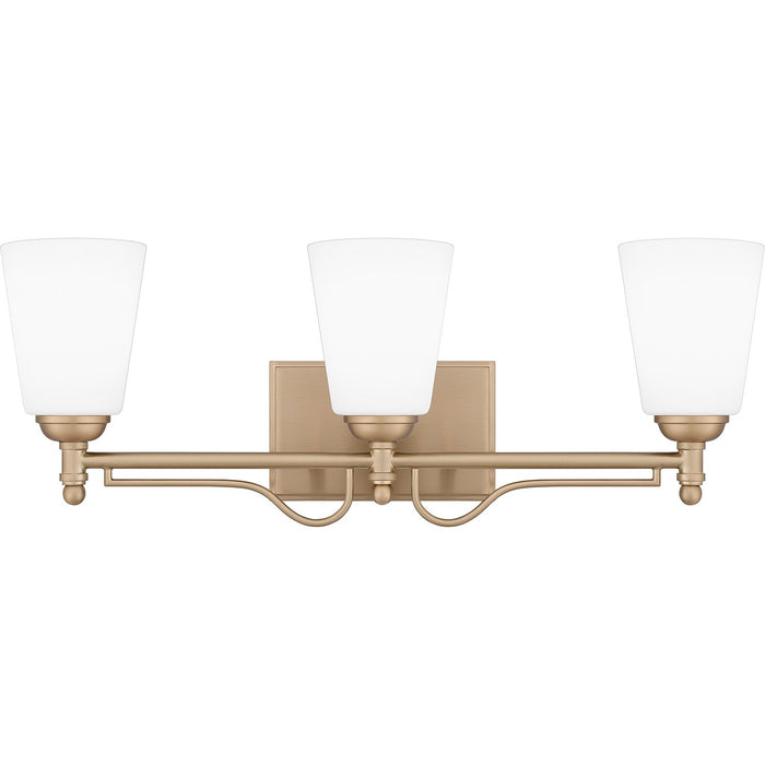 Quoizel ESR8623BGD Three Light Bath, Bronze Gold