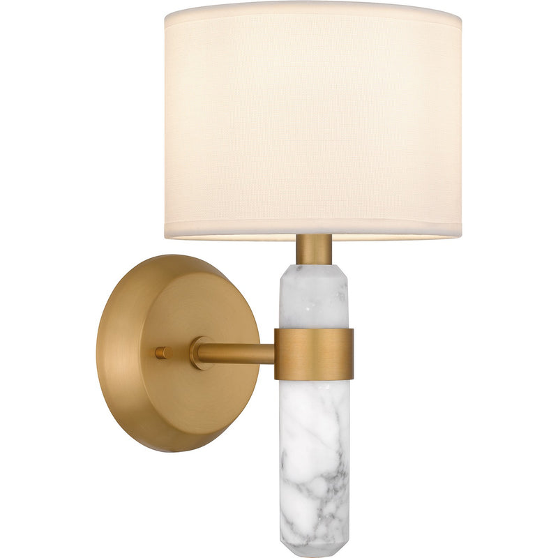 Quoizel KMB8707BWS One Light Wall Sconce, Brushed Weathered Brass