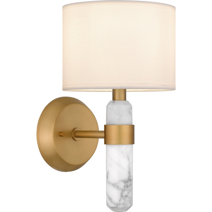 Quoizel KMB8707BWS One Light Wall Sconce, Brushed Weathered Brass