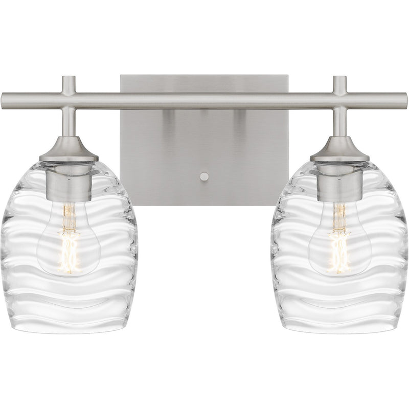 Quoizel LCY8615BN Two Light Bath, Brushed Nickel