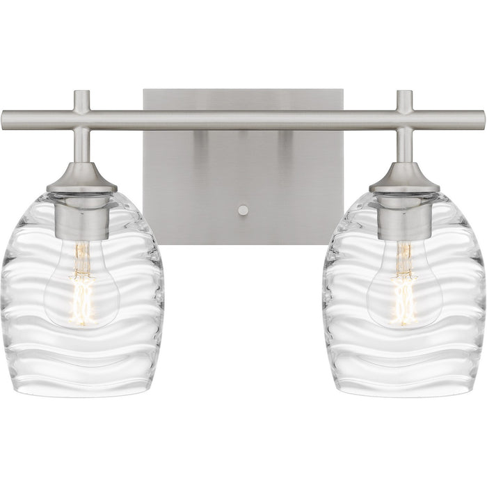 Quoizel LCY8615BN Two Light Bath, Brushed Nickel