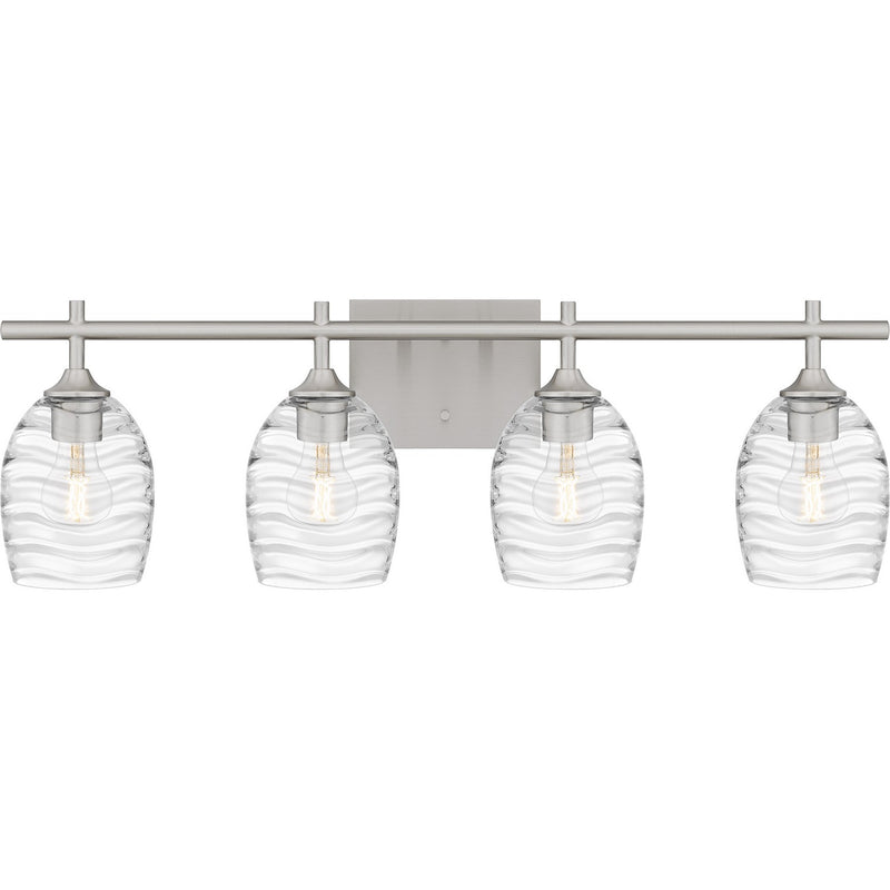 Quoizel LCY8629BN Four Light Bath, Brushed Nickel