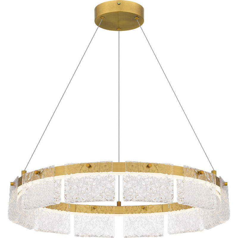 Quoizel PCACE2824BRG LED Pendant, Brushed Gold