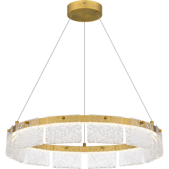 Quoizel PCACE2824BRG LED Pendant, Brushed Gold