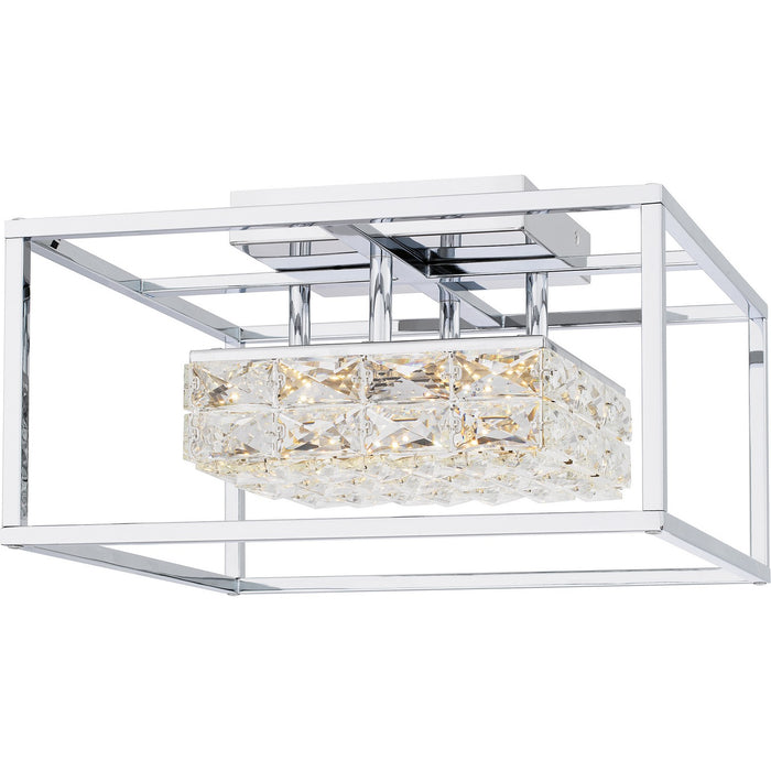 Quoizel PCDZ1716C LED Semi Flush Mount, Polished Chrome