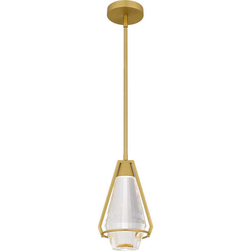 Quoizel PCLUA1507BRG LED Mini Pendant, Brushed Gold