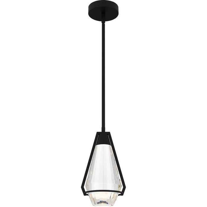 Quoizel PCLUA1507MBK LED Mini Pendant, Matte Black