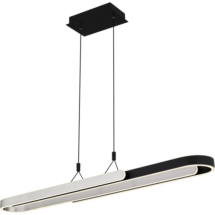 Quoizel PCMRR142MBK LED Linear Chandelier, Matte Black