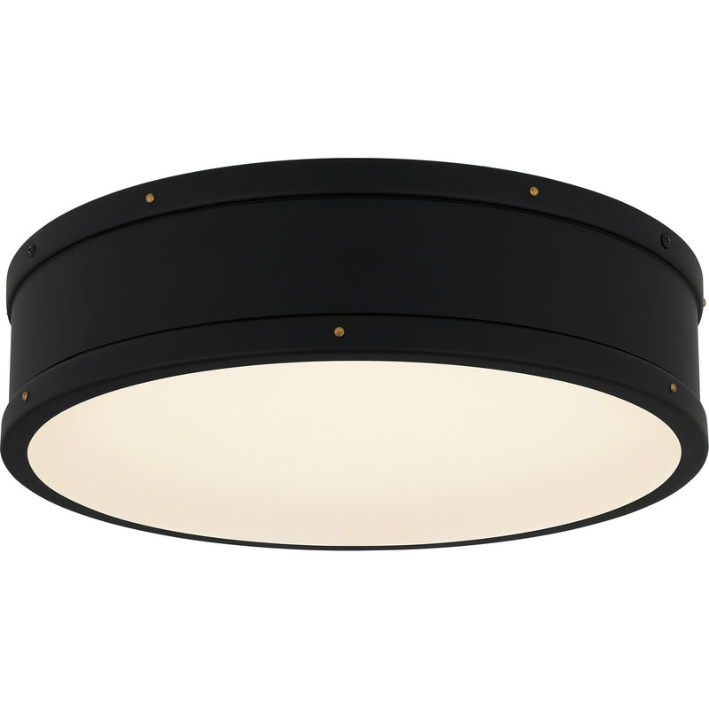 Quoizel QFL5224MBK LED Flush Mount, Matte Black