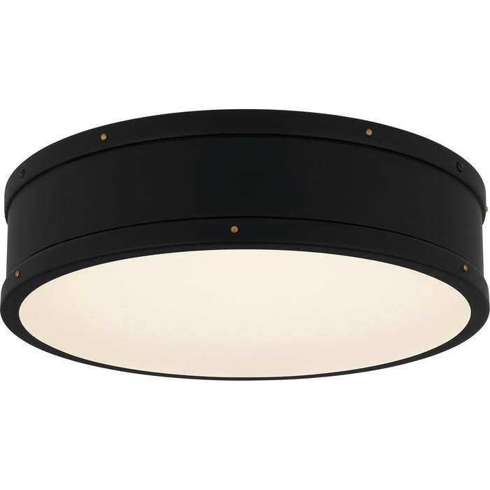 Quoizel QFL5224MBK LED Flush Mount, Matte Black