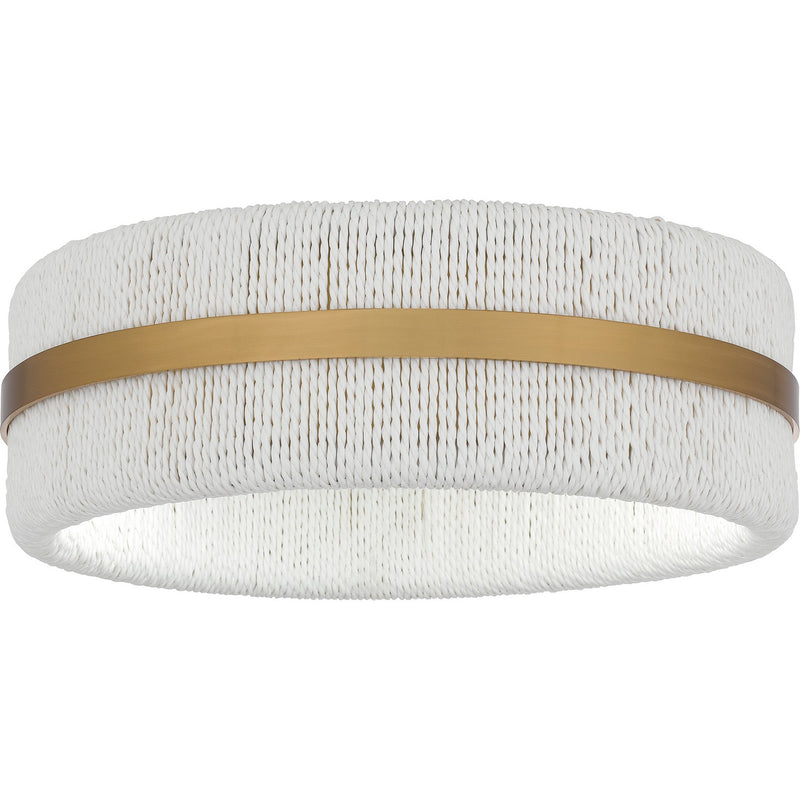 Quoizel QFL6220BRG Two Light Flush Mount, Brushed Gold
