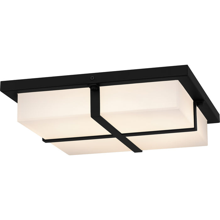 Quoizel QFL6761MBK LED Flush Mount, Matte Black