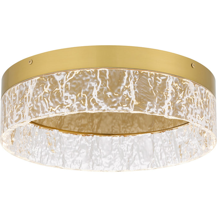 Quoizel QFL6763BRG LED Flush Mount, Brushed Gold