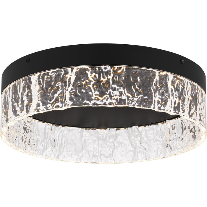 Quoizel QFL6763MBK LED Flush Mount, Matte Black