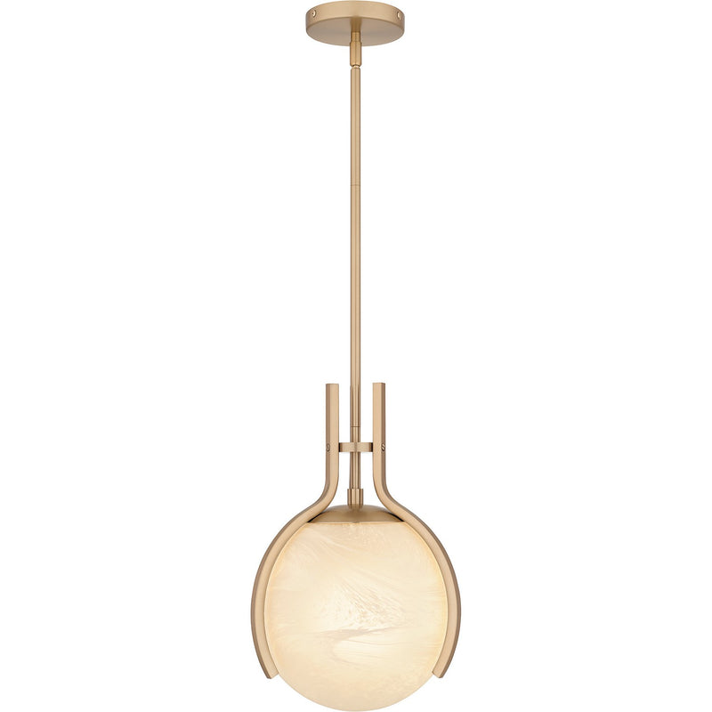 Quoizel QP6741BGD One Light Pendant, Bronze Gold