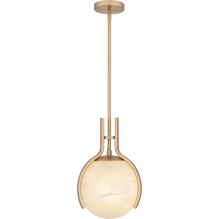 Quoizel QP6741BGD One Light Pendant, Bronze Gold