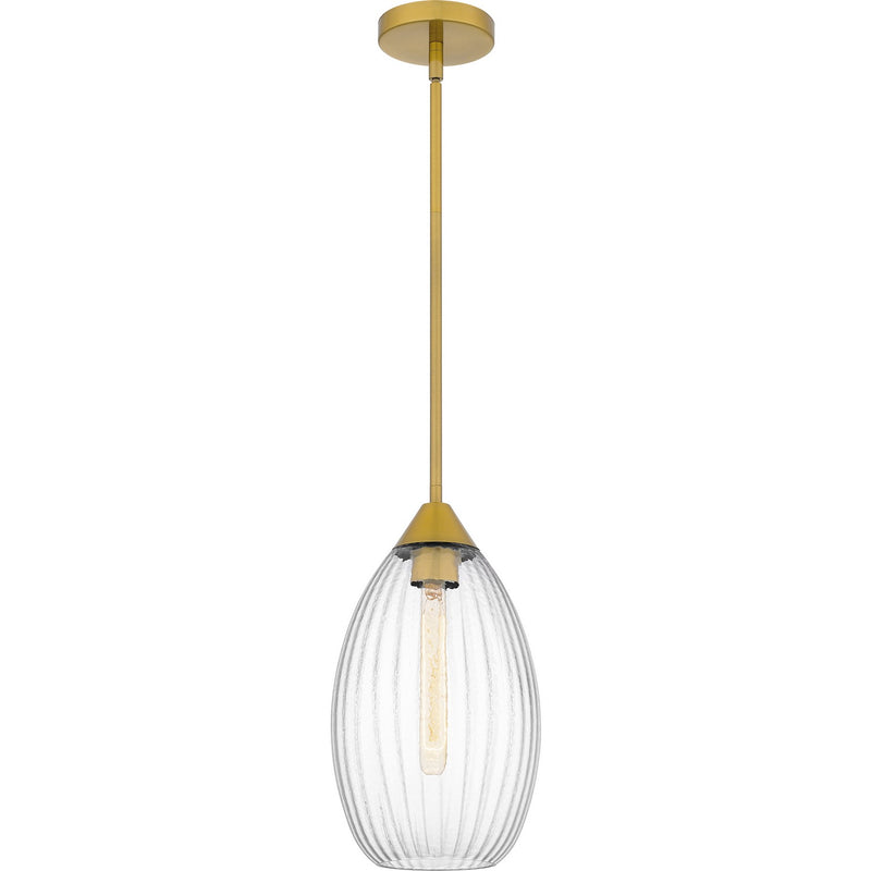 Quoizel QPP6756BRG One Light Mini Pendant, Brushed Gold