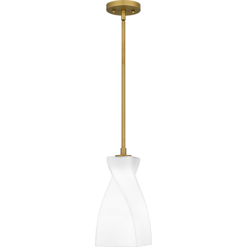 Quoizel STS1506BRG One Light Mini Pendant, Brushed Gold