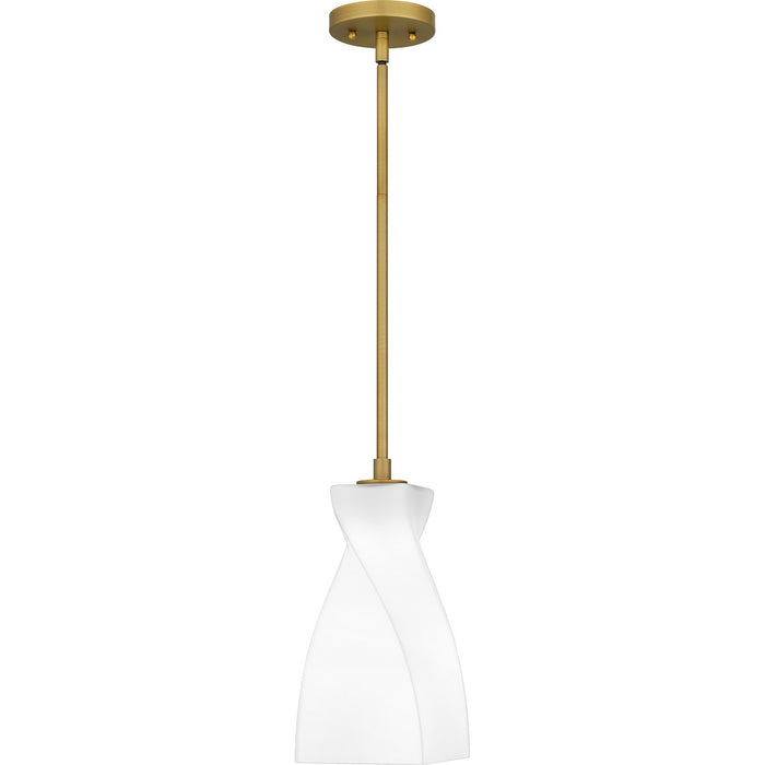 Quoizel STS1506BRG One Light Mini Pendant, Brushed Gold