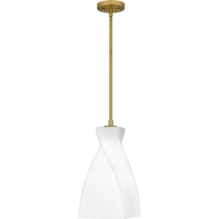 Quoizel STS1508BRG One Light Mini Pendant, Brushed Gold