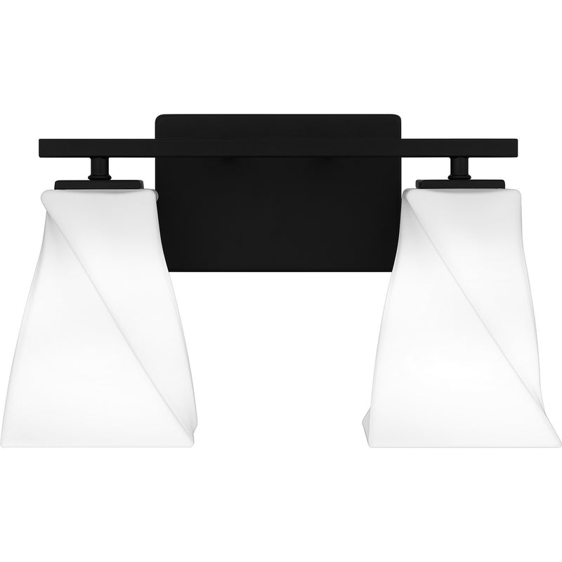 Quoizel STS8615MBK Two Light Bath, Matte Black