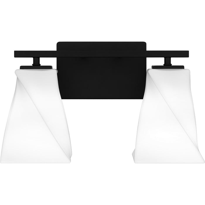 Quoizel STS8615MBK Two Light Bath, Matte Black