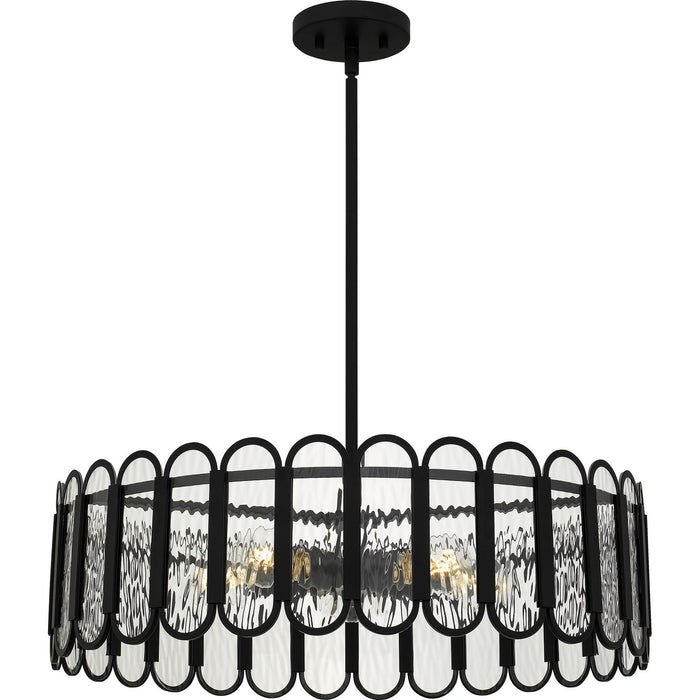 Quoizel VEA2824MBK Five Light Pendant, Matte Black