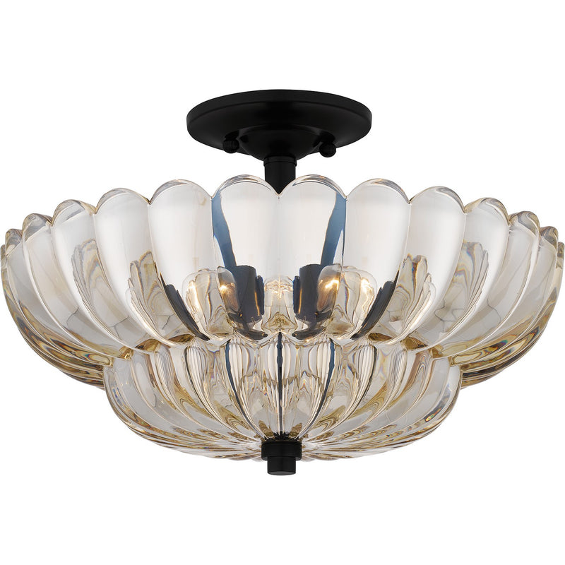 Quoizel WHP1716MC Four Light Semi Flush Mount, Mottled Cocoa