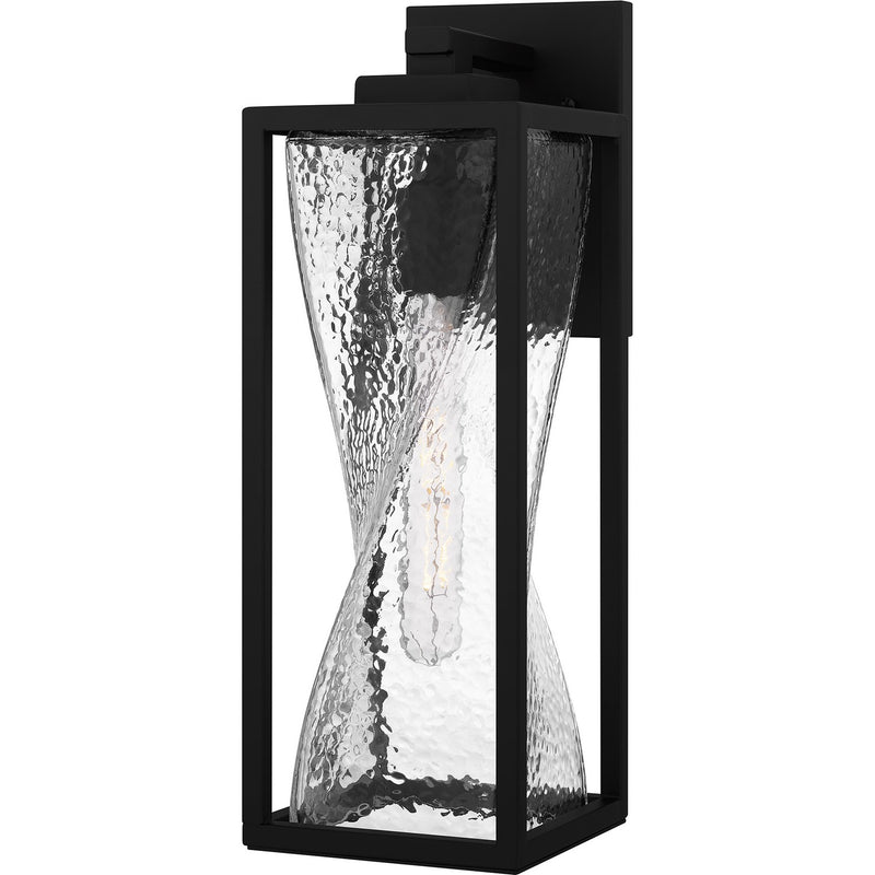 Quoizel ZAR8406MBK One Light Outdoor Wall Mount, Matte Black