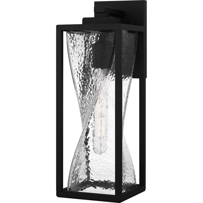 Quoizel ZAR8406MBK One Light Outdoor Wall Mount, Matte Black