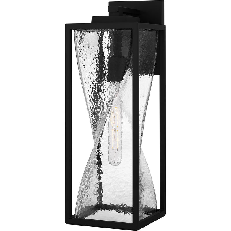 Quoizel ZAR8407MBK One Light Outdoor Wall Mount, Matte Black