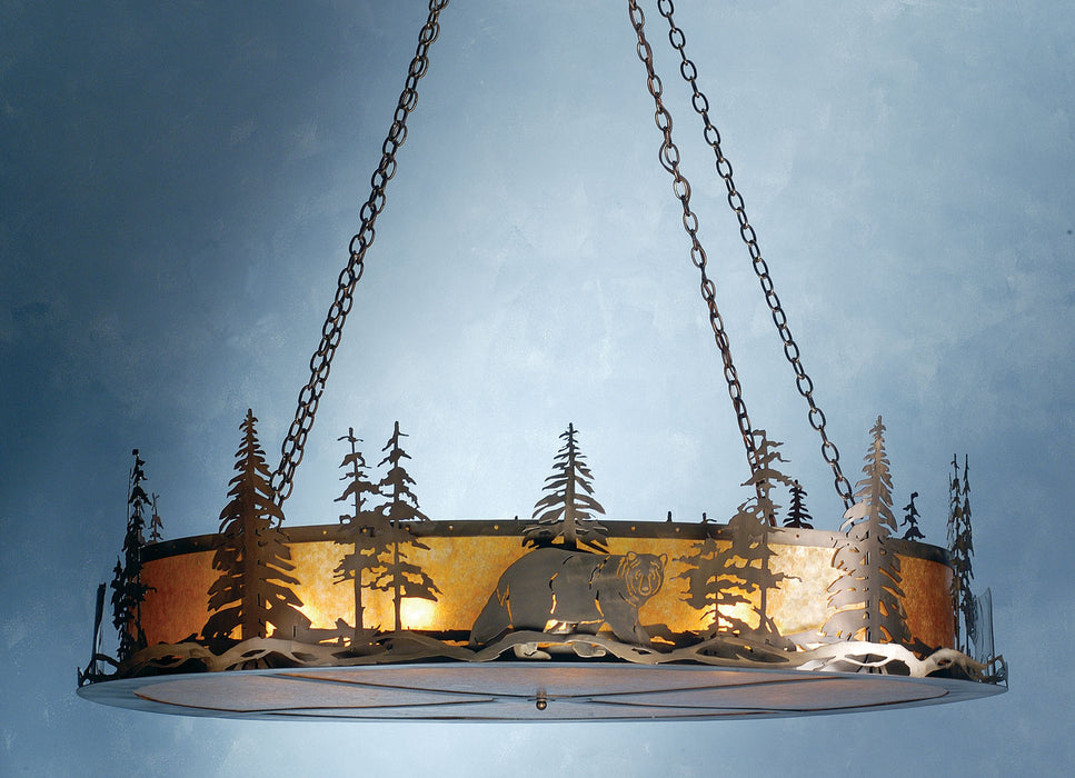 Meyda Tiffany 81774 12 Light Inverted Pendant, Antique Copper