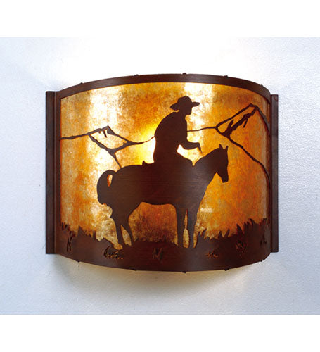 Meyda Tiffany 81570 One Light Wall Sconce, Rust