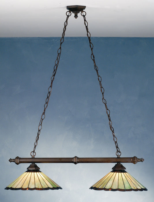 Meyda Tiffany 81968 Two Light Island Pendant, Bronze
