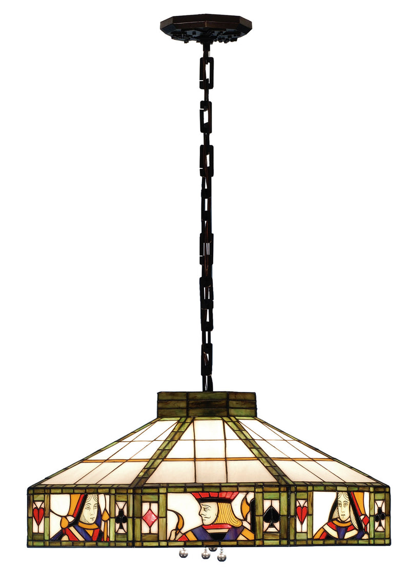 Meyda Tiffany 82117 Three Light Pendant, Mahogany Bronze