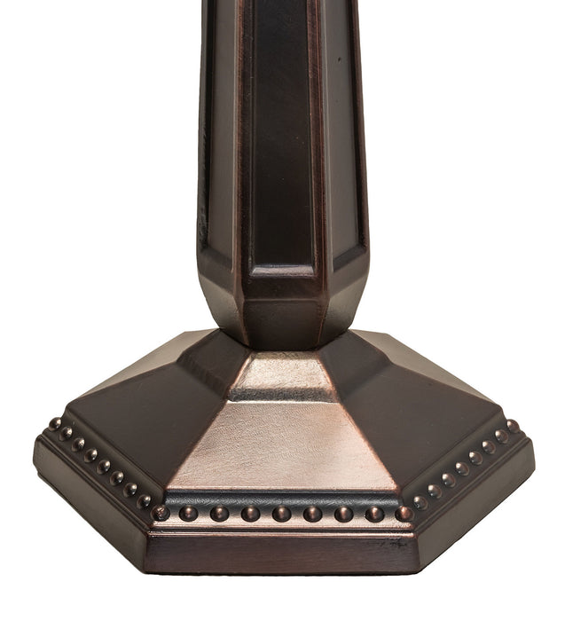 Meyda Tiffany 82313 Two Light Table Lamp, Mahogany Bronze