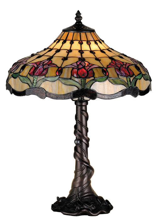 Meyda Tiffany 82319 One Light Table Lamp, Antique