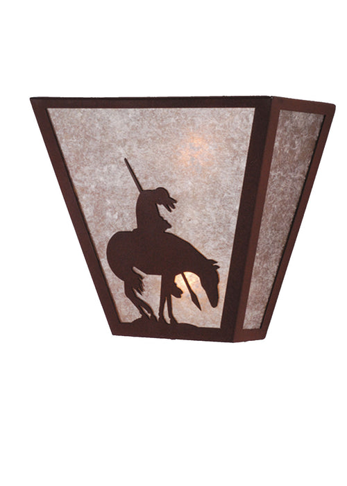 Meyda Tiffany 82335 Two Light Wall Sconce, Red Rust