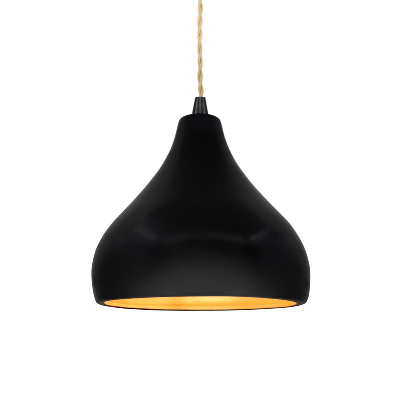 Justice Designs CER-6560-CBGD-MBLK-BEIG-TWST One Light Pendant, Carbon Matte Black w/ Champagne Gold