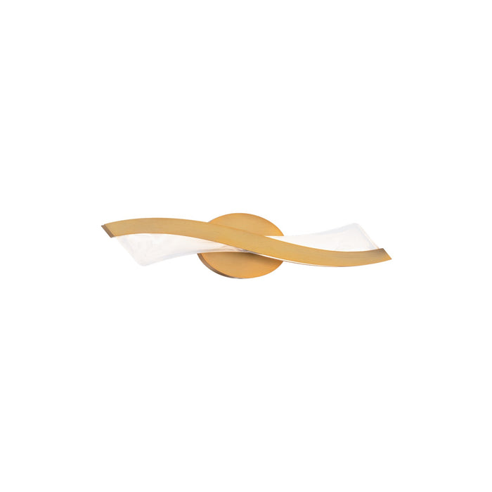 Modern Forms WS-46422-AB LED Bath Vanity, Aged Brass