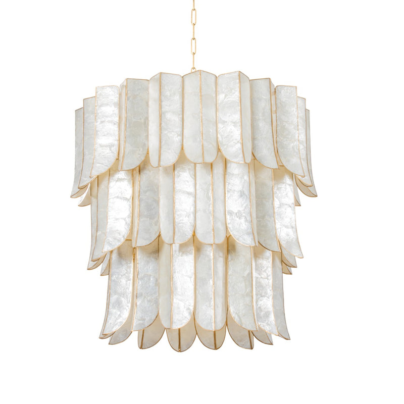 Corbett Lighting 365-32-VGL 16 Light Chandelier, Vintage Gold Leaf