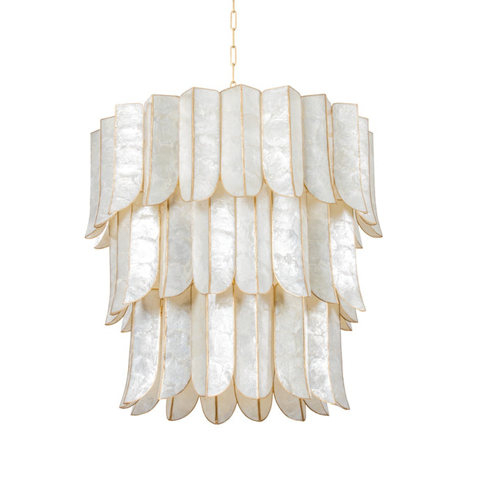 Corbett Lighting 365-32-VGL 16 Light Chandelier, Vintage Gold Leaf