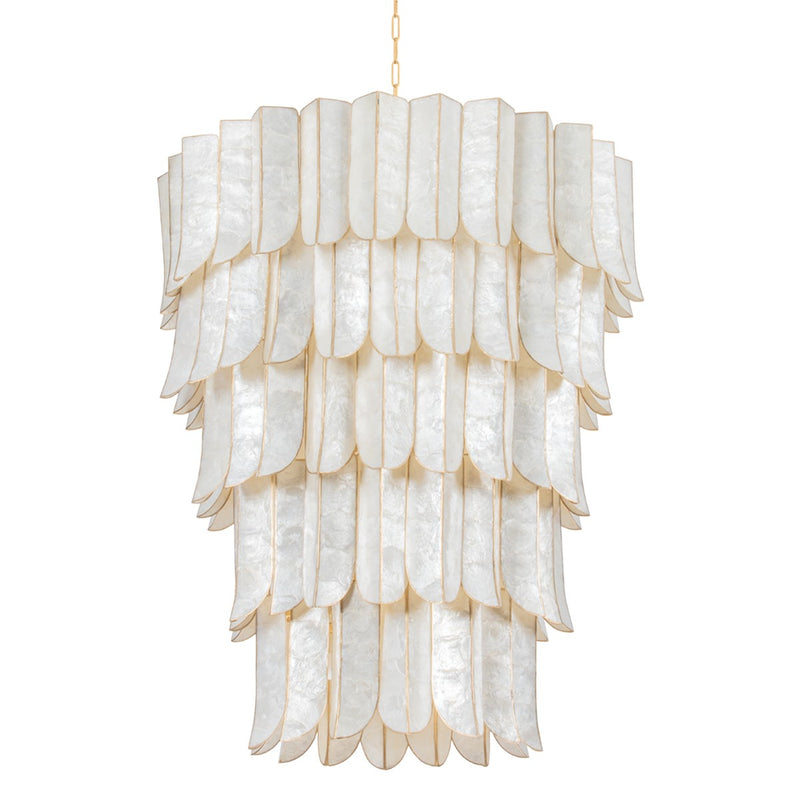 Corbett Lighting 365-39-VGL 27 Light Chandelier, Vintage Gold Leaf