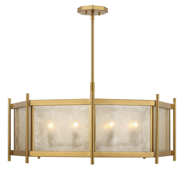 Savoy House 1-3803-8-322 Eight Light Chandelier, Warm Brass
