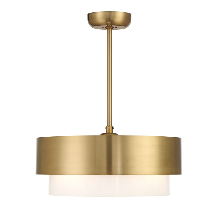 Savoy House 22-FD-445-322 Four Light Fan D'Lier, Warm Brass